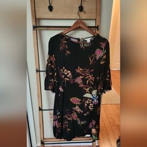 H&M Black Floral Dress